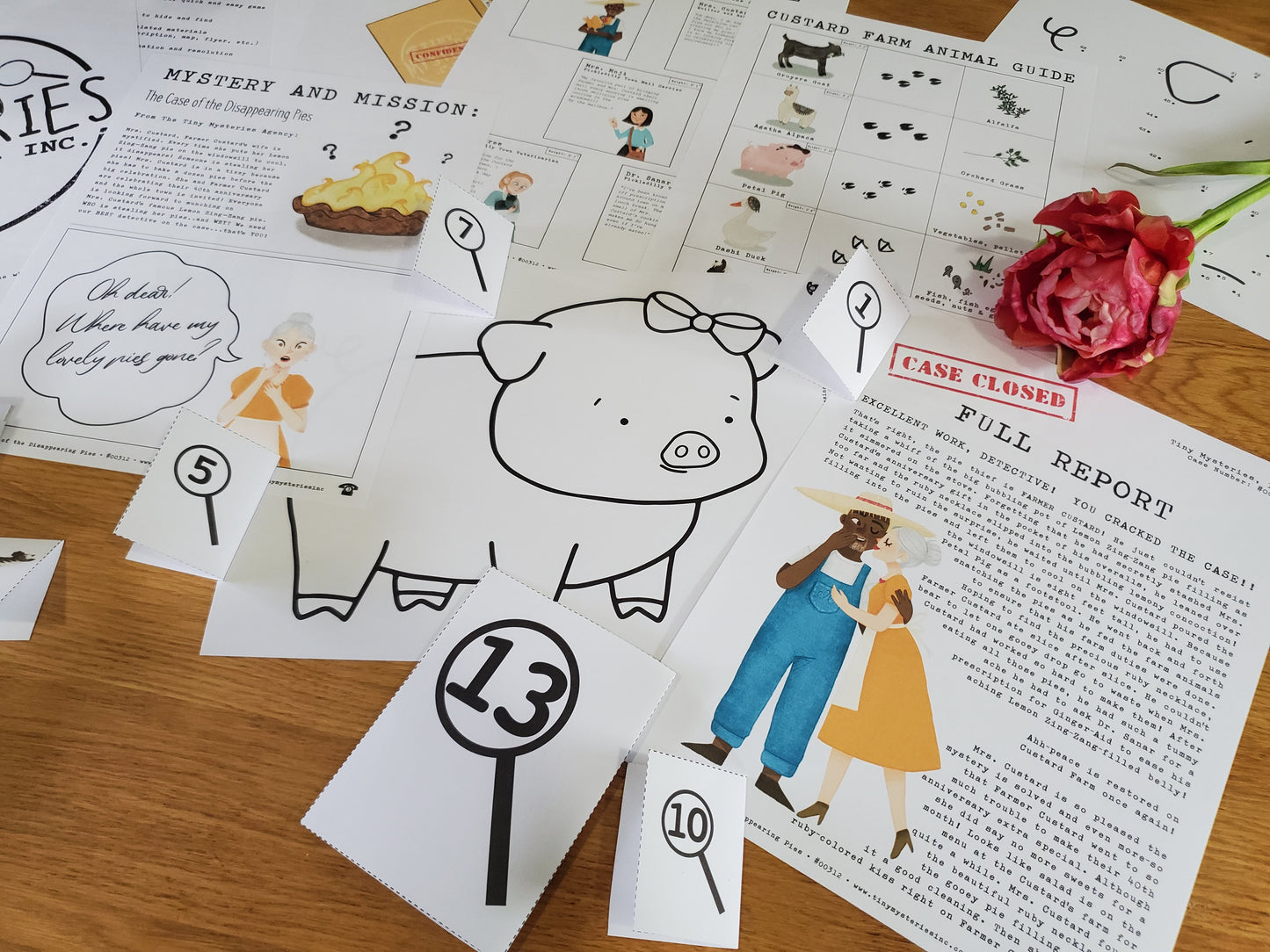 The Case of the Disappearing Pies | Farm-Themed Printable Detective Mystery for Spy Kids