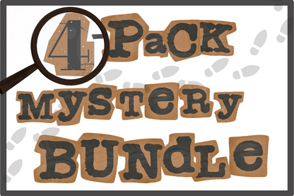 4-Pack Mystery Bundle | Printable Detective Games for Kids | Bonus Mini Mystery